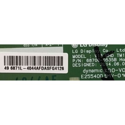 KIT DE TARJETAS PARA TV TOSHIBA / MAIN 461C8K21L02 / 431C8K21L02 / SBB55T VTV-L55730 REV:1 / FUENTE PK101W1230I / 01-PK101W1230I / T-CON 6871L-4044A / 6870C-0535B / PANEL K490WDR1 / MODELO 49L621U - Imagen 5